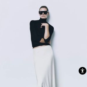 NWOT Zara high collar knit sweater